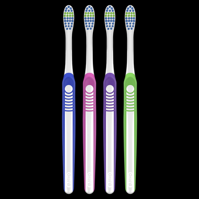 Oral-B Indicator Color Collection Toothbrushes, Soft, 4 Count