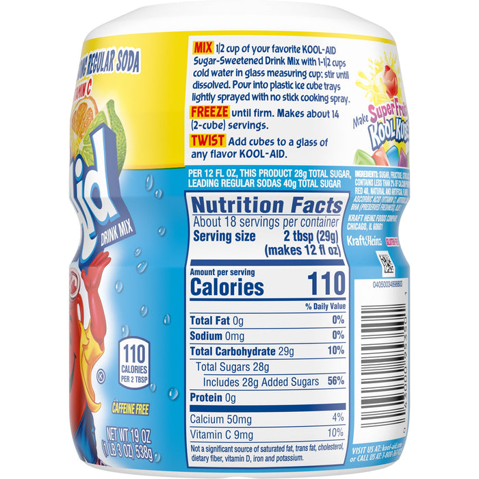 Kool-Aid Summer Blast Tropical Punch Flavored Powdered Drink Mix 19 oz