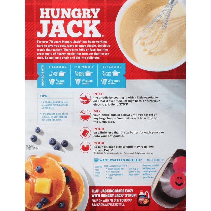 Hungry Jack Complete Extra Light and Fluffy Pancake Mix and Waffle Mix 32 oz