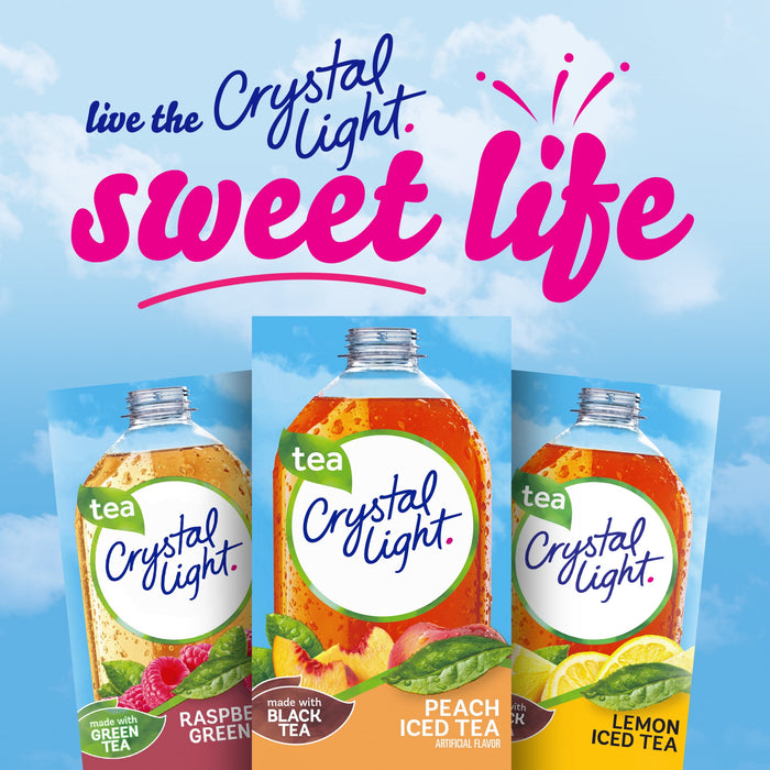 Crystal Light On The Go Peach Tea Drink Mix - 10 Count