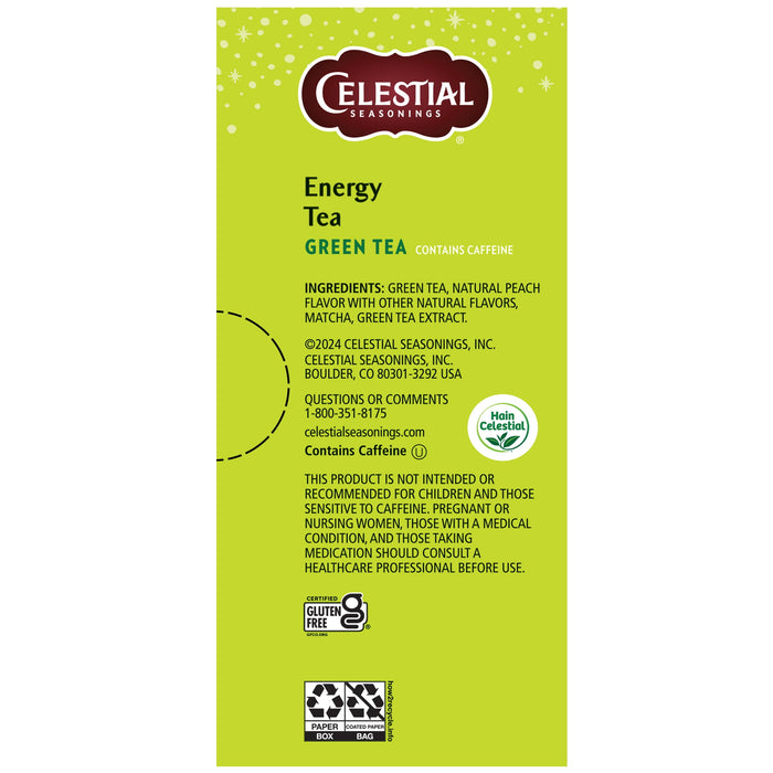 Celestial Seasonings Green Tea, Energy Green Tea, 12 Count