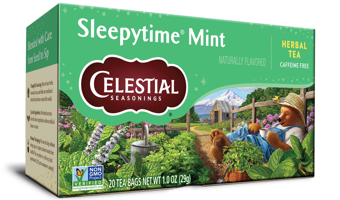 Celestial Seasonings Tea Sleepy time Mint 20 Bag, 20 ct