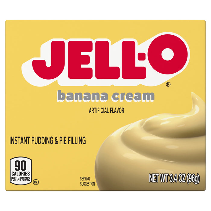 Jell-O Banana Cream Instant Pudding & Pie Filling Mix - 3.4 Oz