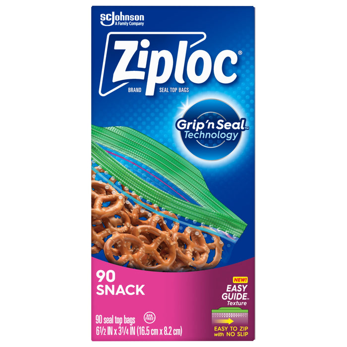 Ziploc Snack Bags, 90 ct