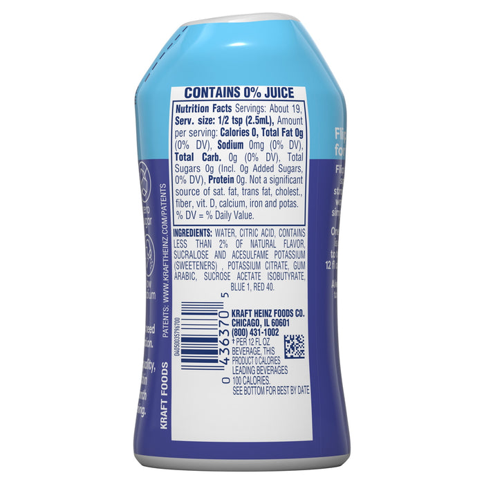 Crystal Light Sugar-Free Zero Calorie Liquid Water Enhancer - Blueberry Raspberry (1.62 fl oz Bottle)