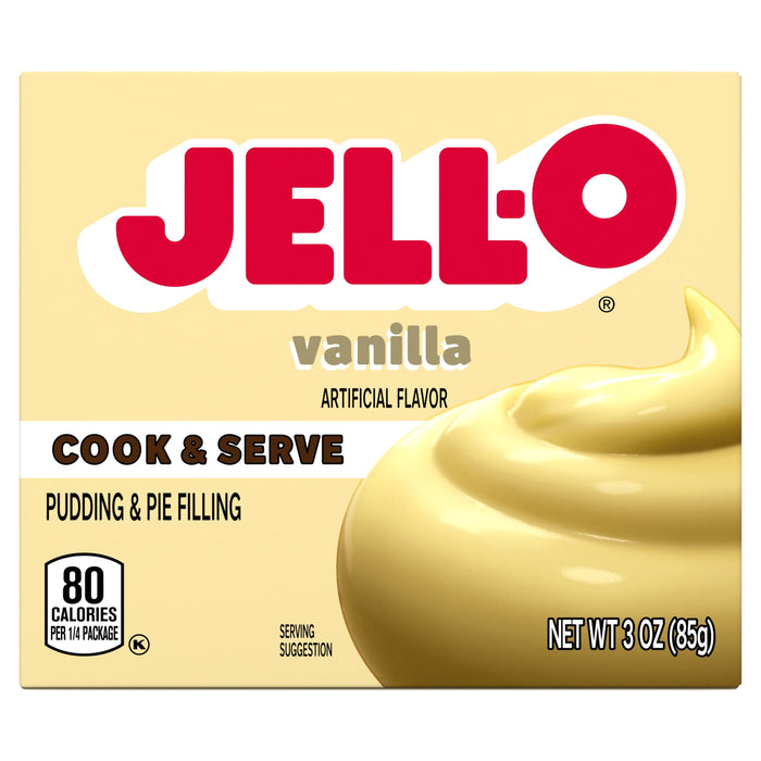 Jell-O Vanilla Cook & Serve Pudding, 3 oz