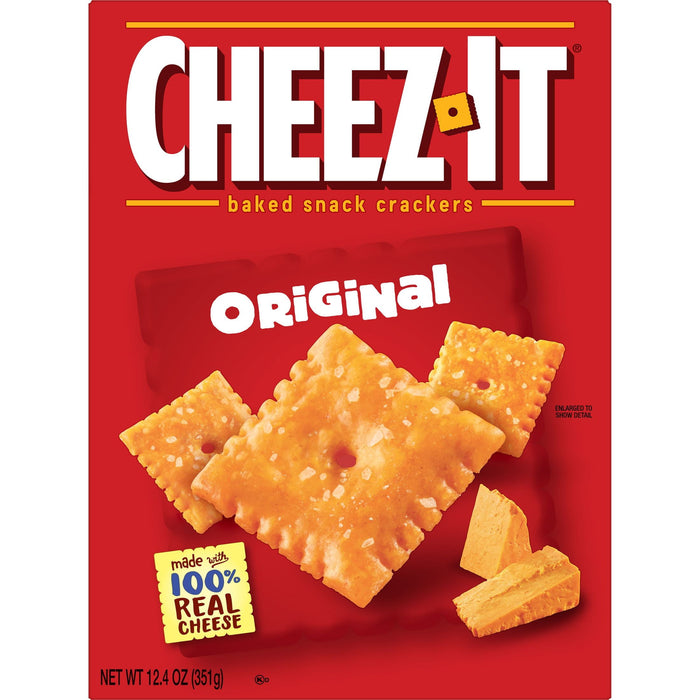 Cheez-It Baked Snack Cheese Crackers, Original, 12.4 oz Box