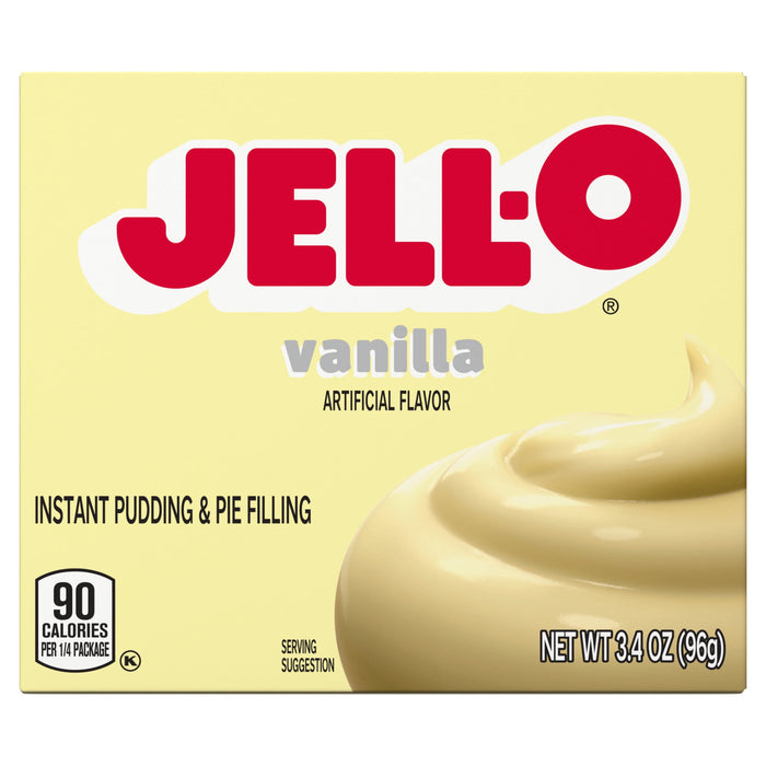 Jell-O Vanilla Instant Pudding & Pie Filling, 3.4 ounce