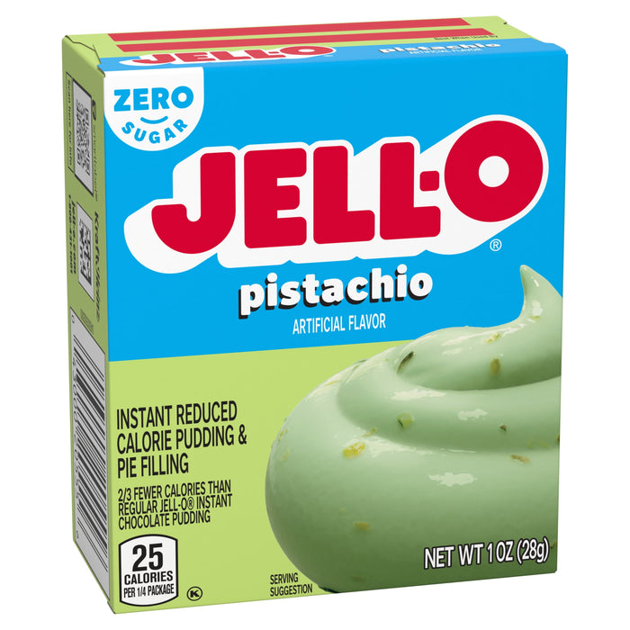 Jell-O Sugar Free Gelatin Pistachio Instant Pudding 1 oz Box