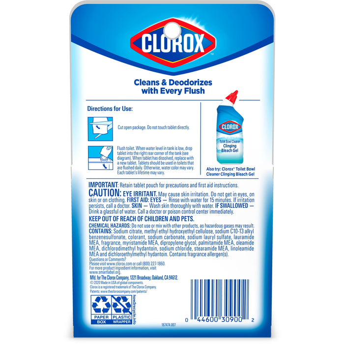COLROX Bleach & Blue Toilet Bowl Cleaner, Rain Clean Scent 2 ct