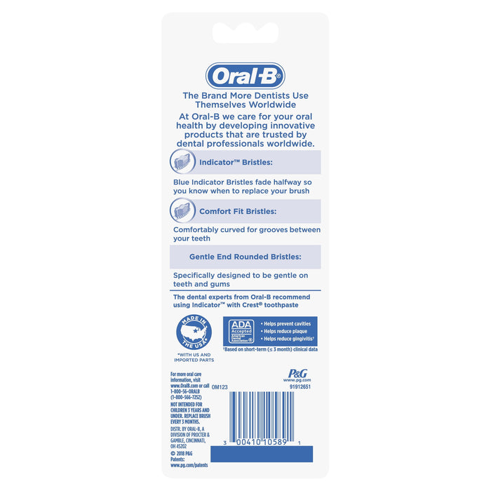 Oral-B Indicator Color Collection Toothbrushes, Soft, 4 Count