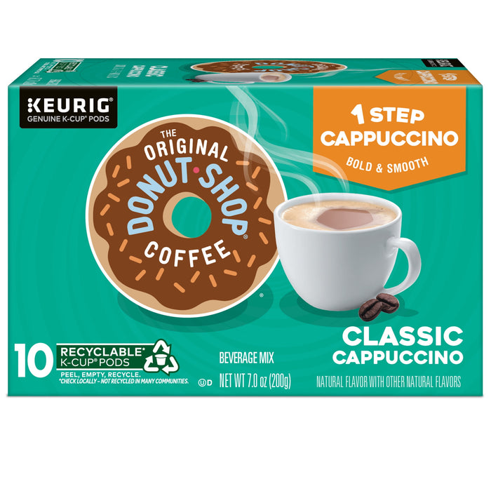 The Original Donut Shop One Step Classic Cappuccino Flavored K-Cup Coffee Pods