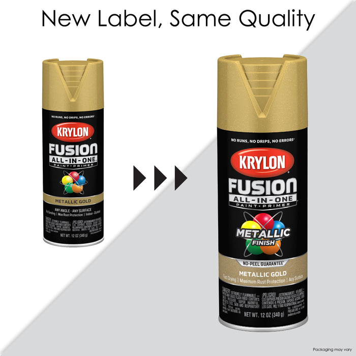 Krylon Fusion All-In-One Spray Paint & Primer Dark Metal 12 Oz.