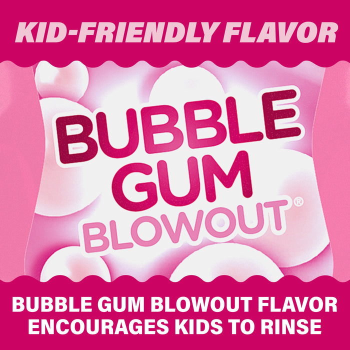 ACT Kids Anticavity Fluoride Rinse Bubble Gum Blowout, 16.9 fl. oz.