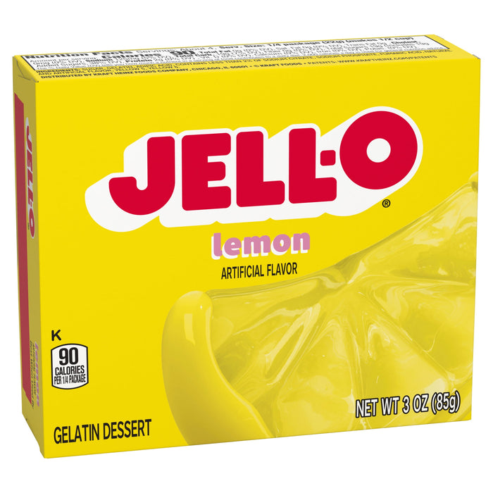 Jell-O Lemon Gelatin Mix, 3 oz Boxes