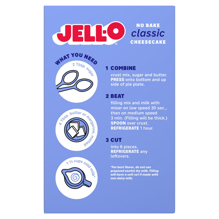 J-ello No-Bake Real Cheesecake Dessert, 11.1-Ounce