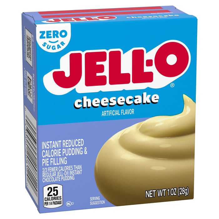 JELL-O Sugar-Free Instant Pudding and Pie Filling, Cheesecake, 1 Ounce