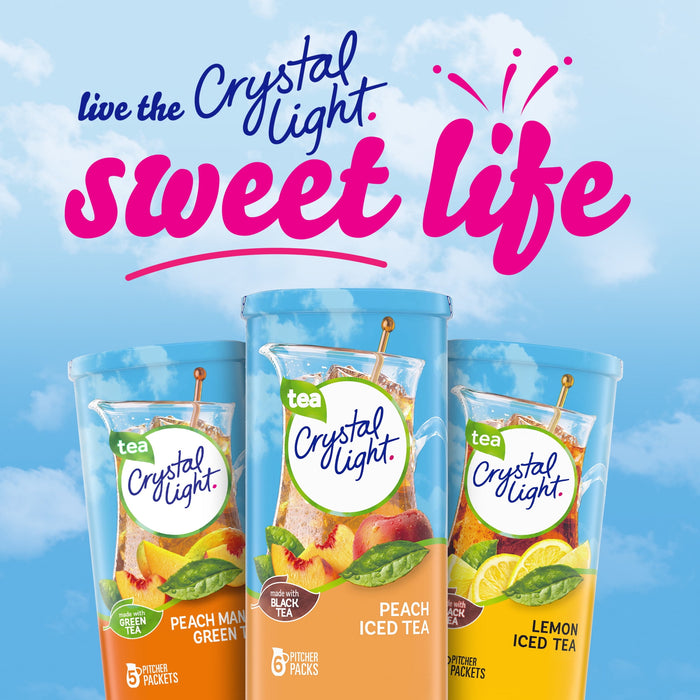 Crystal Light Peach Tea Drink Mix (12-quart), 1.5-ounce Packages