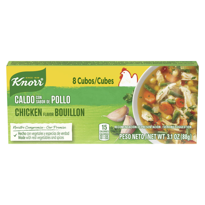 Knorr Cube Bouillon, Chicken, 8 cubes, 3.1 oz