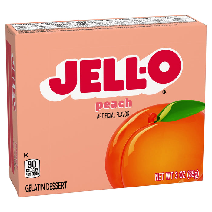 Jell-O Gelatin Dessert, Peach 3 oz Box