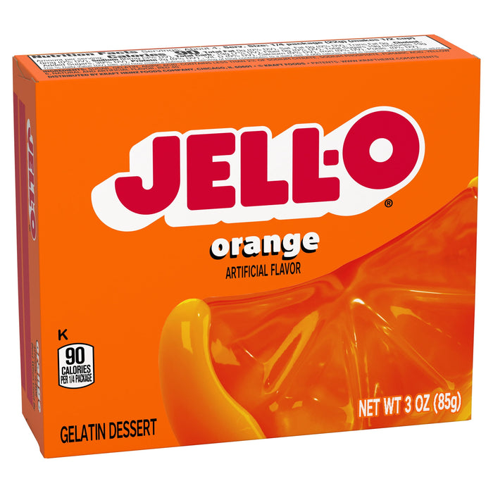 Jell-O Orange Gelatin Mix (3 oz Box)