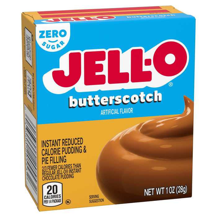 JELL-O Butterscotch Sugar Free Fat Free Instant Pudding & Pie Filling Mix (1 oz Box)