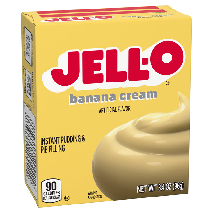 Jell-O Banana Cream Instant Pudding & Pie Filling Mix - 3.4 Oz