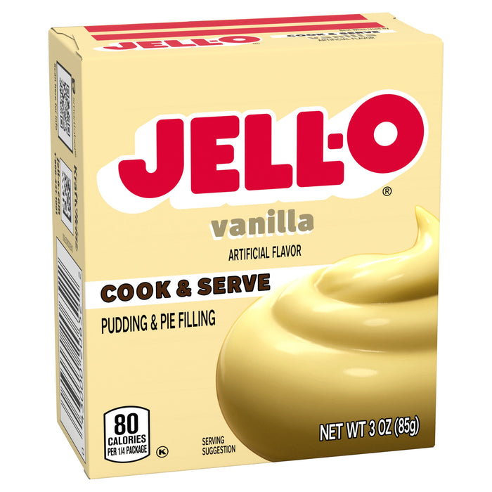 Jell-O Vanilla Cook & Serve Pudding, 3 oz