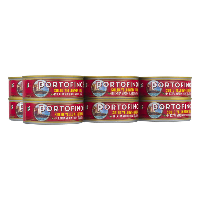 SUPREME BOX Portofino Premium Yellowfin Tuna in Olive Oil, Wild Caught, Solid Light, 4.5 Oz