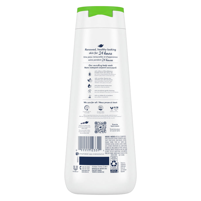 Dove Refreshing Body Wash Cucumber and Green Tea 20 oz