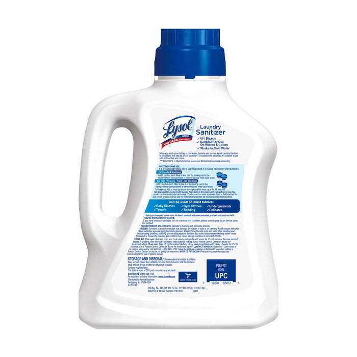 Lysol Laundry Sanitizer Crisp Linen Detergent Booster - 90oz