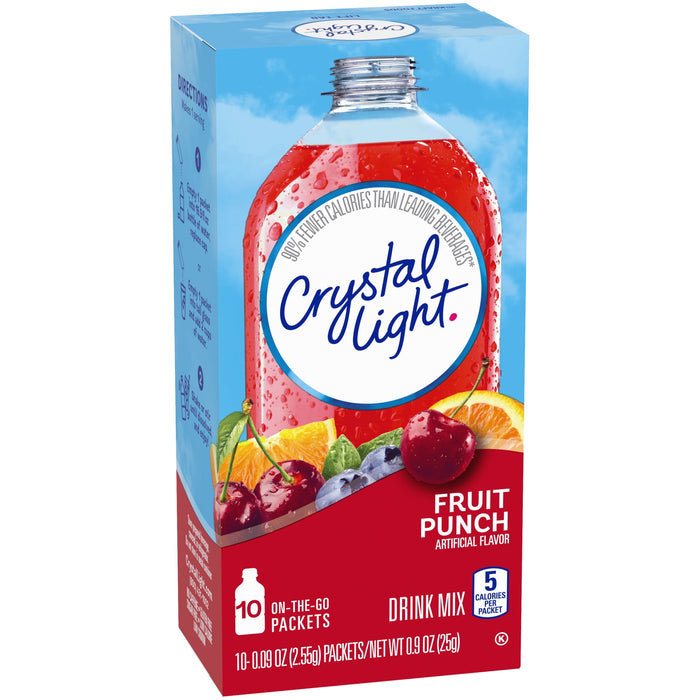 Crystal Light Fruit Punch On-The-Go, 0.09 Ounce (Pack of 10)