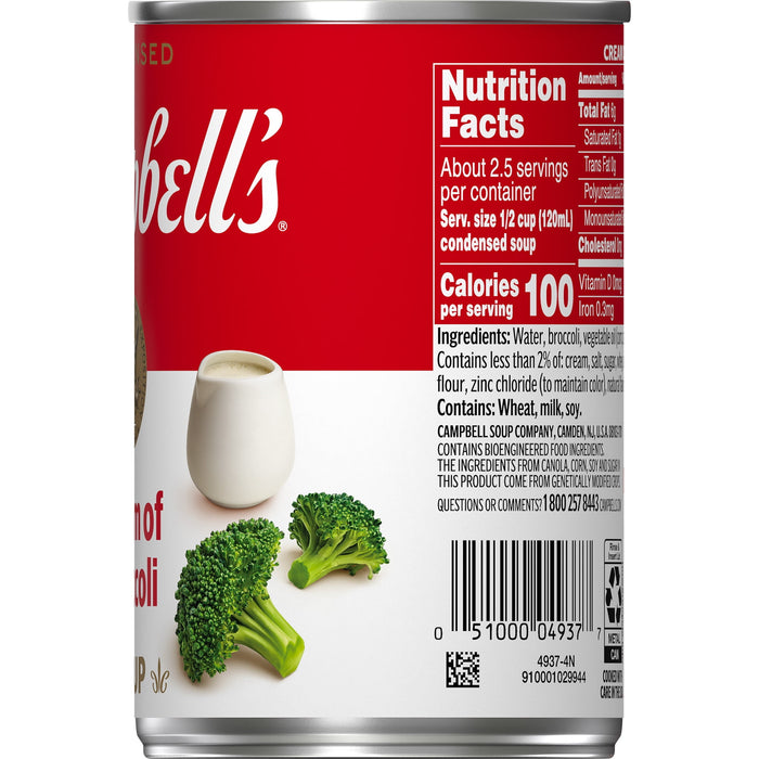 Campbell's, Condensed Cream of Broccoli Soup, 10.75oz Can