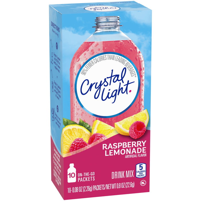 Crystal Light Raspberry Lemonade Drink Mix (10 On-the-Go Packets)