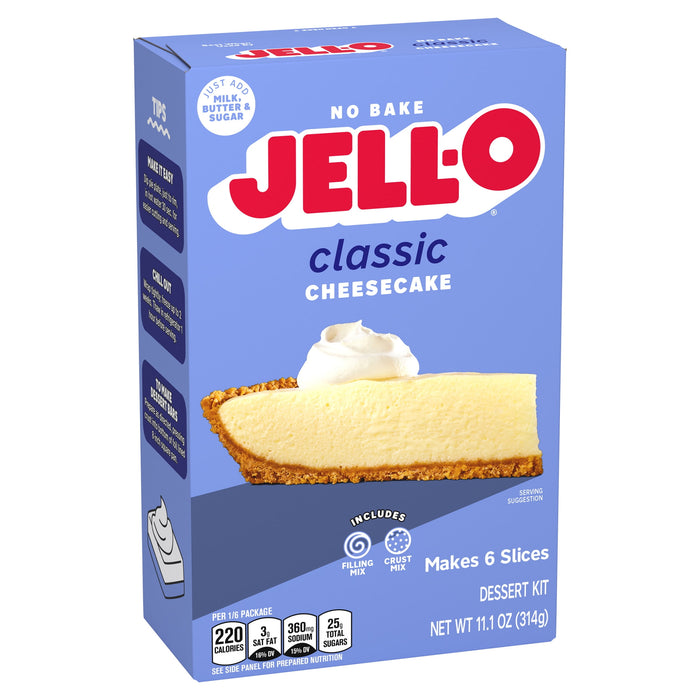 J-ello No-Bake Real Cheesecake Dessert, 11.1-Ounce