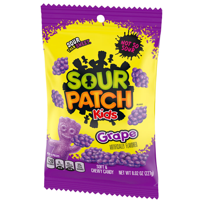 SOUR PATCH KIDS Grape Candy 8.02 oz BB. 11/21/2024