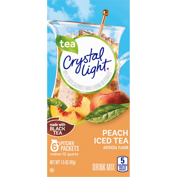 Crystal Light Peach Tea Drink Mix (12-quart), 1.5-ounce Packages