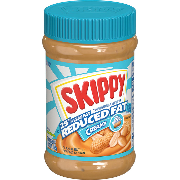 Skippy Reduced Fat Creamy Peanut Butter Spread, 16.3 Ounce