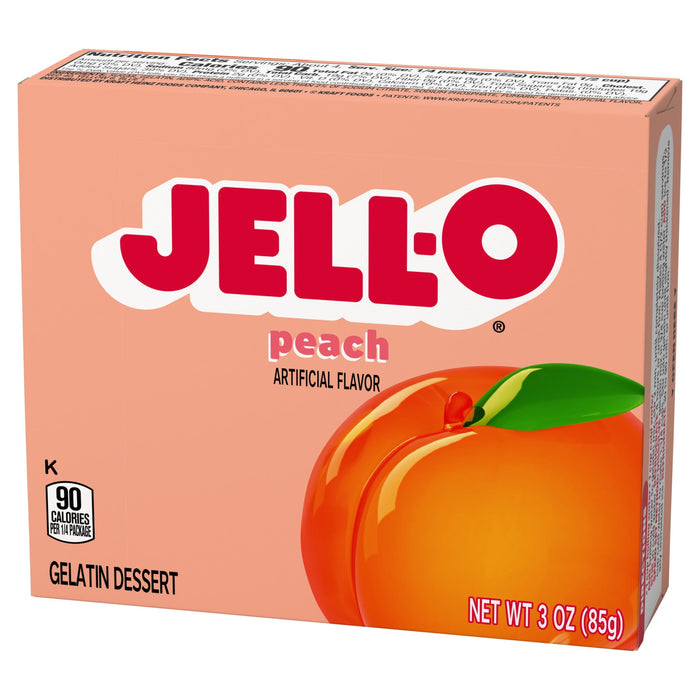 Jell-O Gelatin Dessert, Peach 3 oz Box