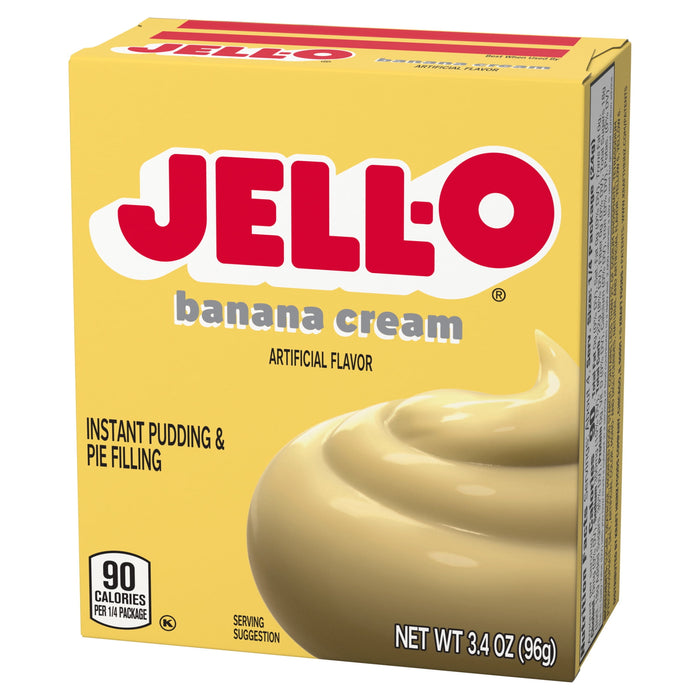 Jell-O Banana Cream Instant Pudding & Pie Filling Mix - 3.4 Oz