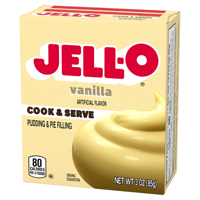 Jell-O Vanilla Cook & Serve Pudding, 3 oz