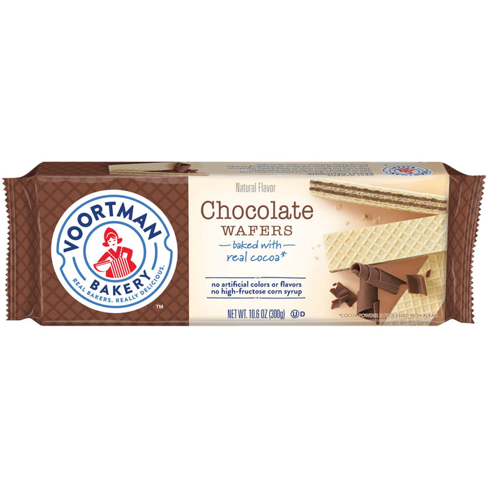 Voortman Bakery Chocolate Wafers, 30 Count