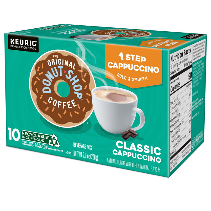 The Original Donut Shop One Step Classic Cappuccino Flavored K-Cup Coffee Pods