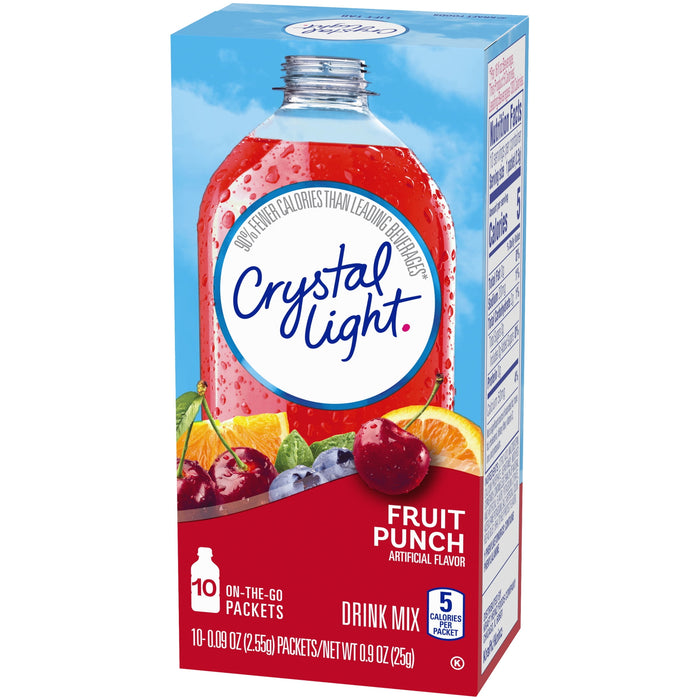 Crystal Light Fruit Punch On-The-Go, 0.09 Ounce (Pack of 10)