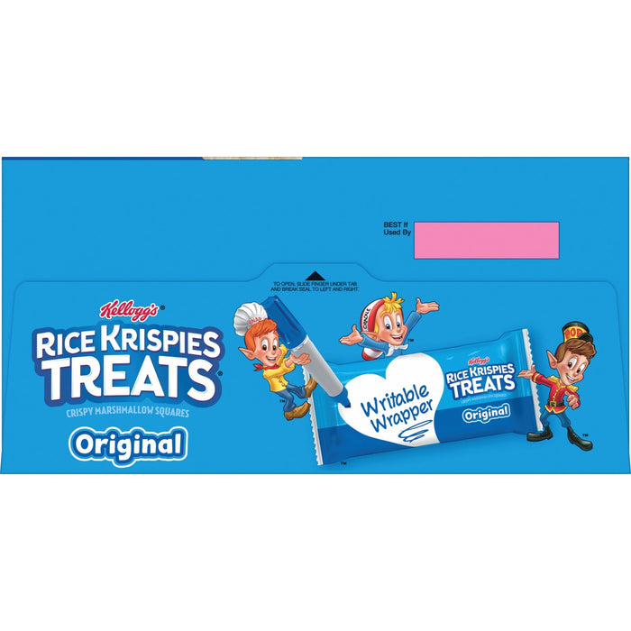 Rice Krispies Treats Marshmallow Snack Bars, Kids Snacks, School Lunch, Value Pack, Original, 12.4oz Box (16 Bars)