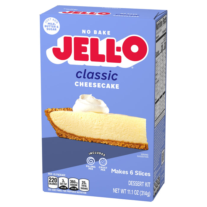 J-ello No-Bake Real Cheesecake Dessert, 11.1-Ounce