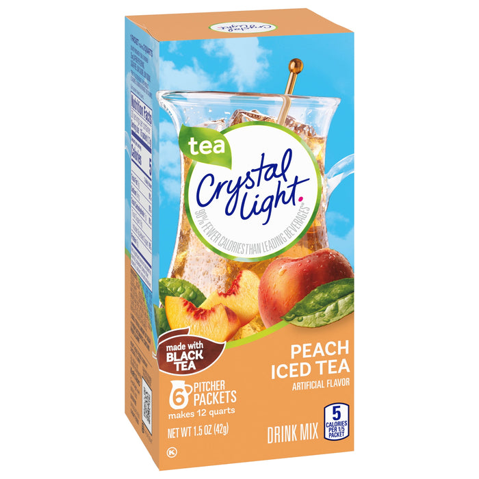 Crystal Light Peach Tea Drink Mix (12-quart), 1.5-ounce Packages