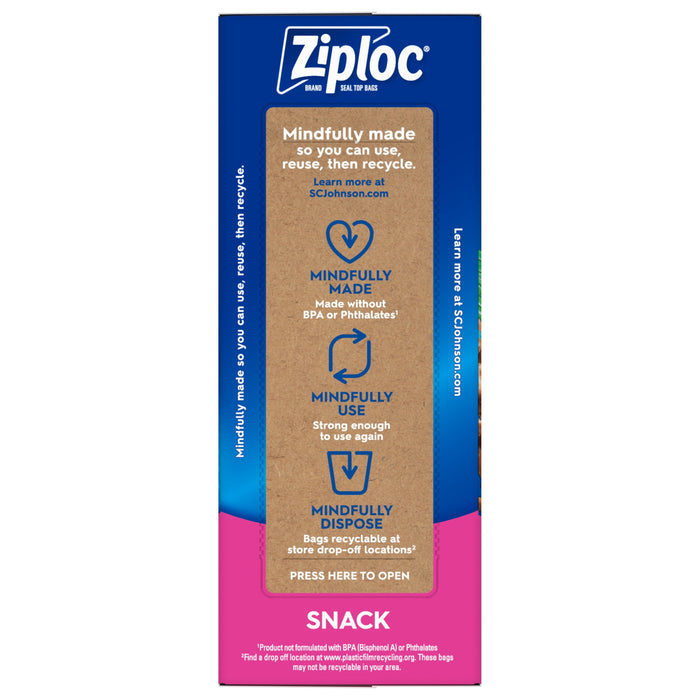 Ziploc Snack Bags, 90 ct