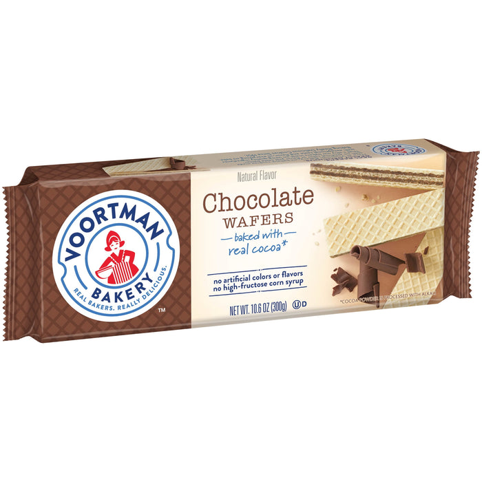 Voortman Bakery Chocolate Wafers, 30 Count