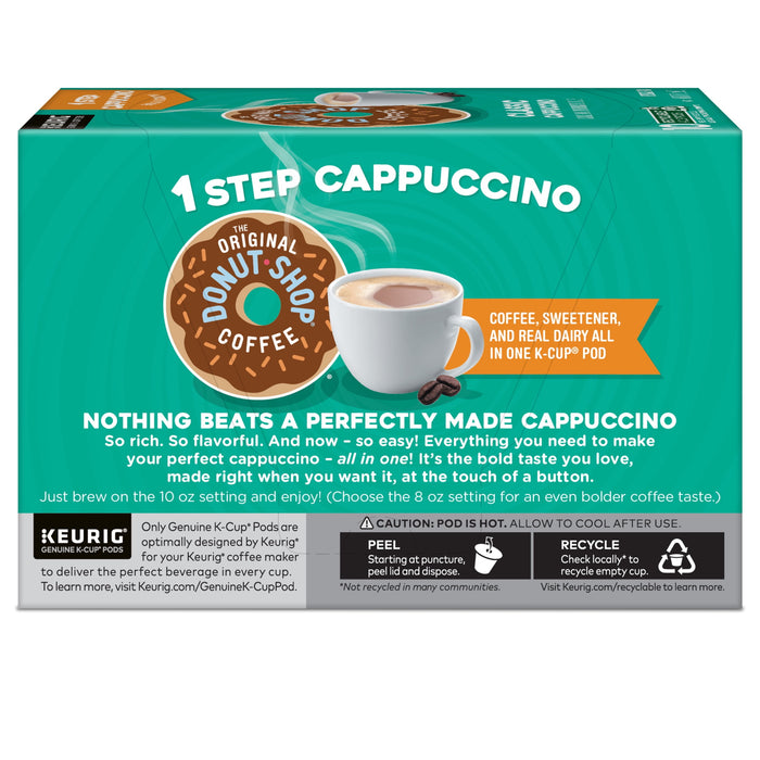 The Original Donut Shop One Step Classic Cappuccino Flavored K-Cup Coffee Pods